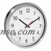 La Crosse Technology 404-1235UA-SS 14" UltrAtomic Analog Wall Clock, Silver   555487113